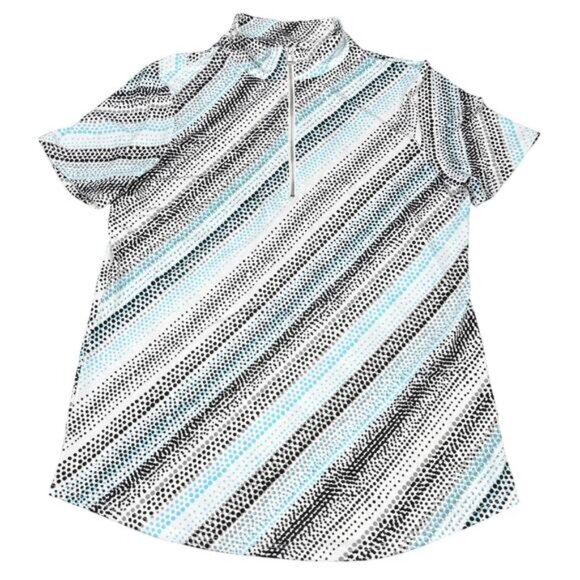 CHICO'S Weekends Patterned Zip Top Size Small - Picture 3 of 7